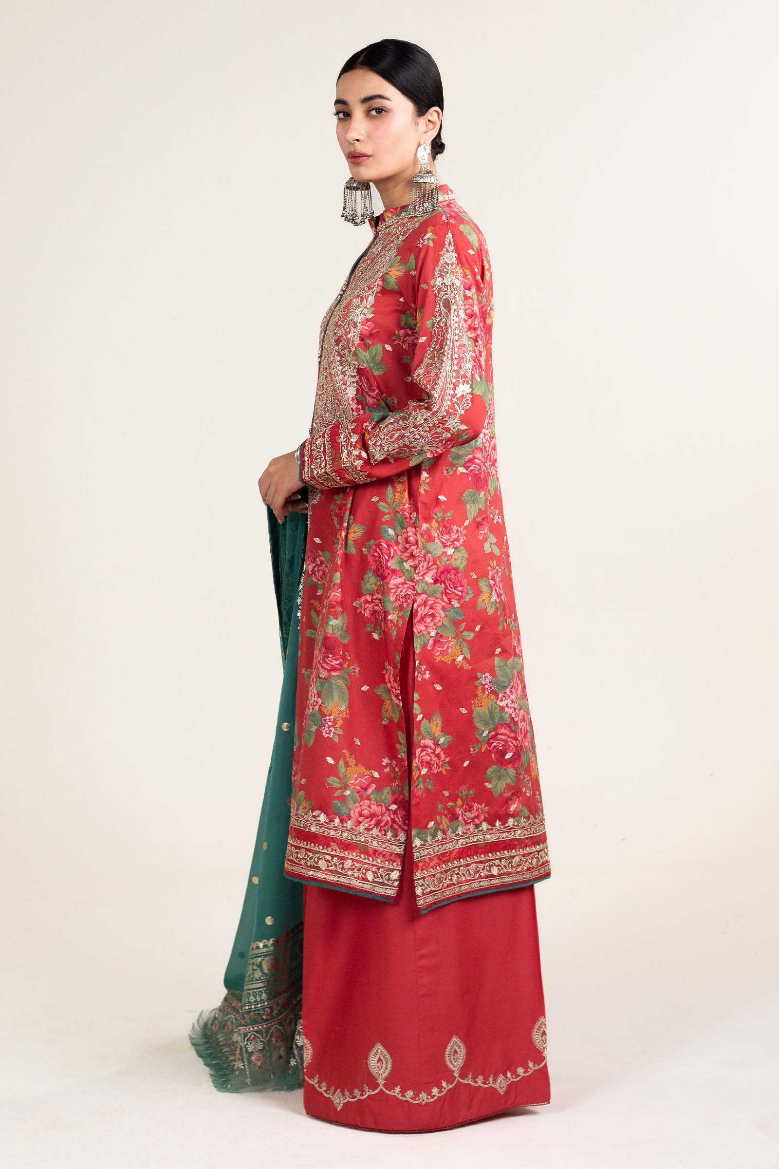Zara Shahjahan | Stitched Lawn 24 | SL-PHOOL KARI-13B - Rang-e-Khaas