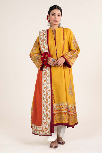Zara Shahjahan | Stitched Lawn 24 | SL-SANDAL-10A - Rang-e-Khaas