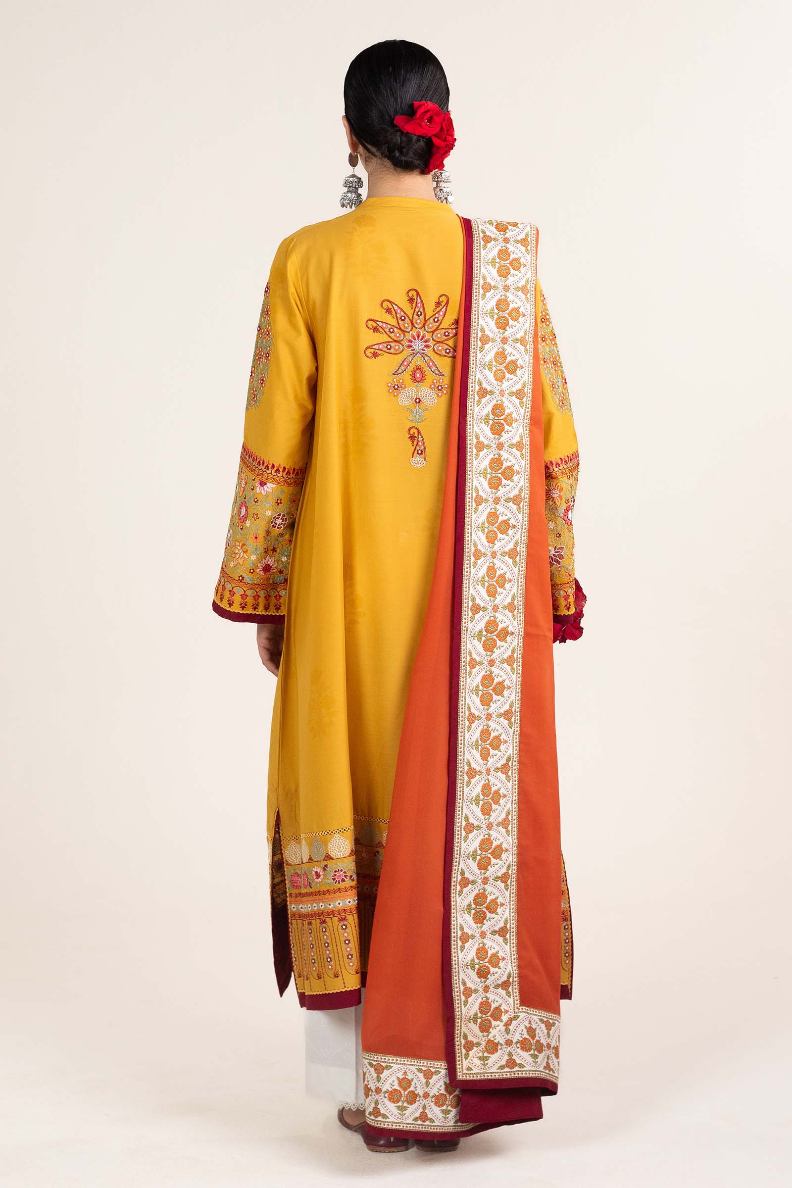 Zara Shahjahan | Stitched Lawn 24 | SL-SANDAL-10A - Rang-e-Khaas