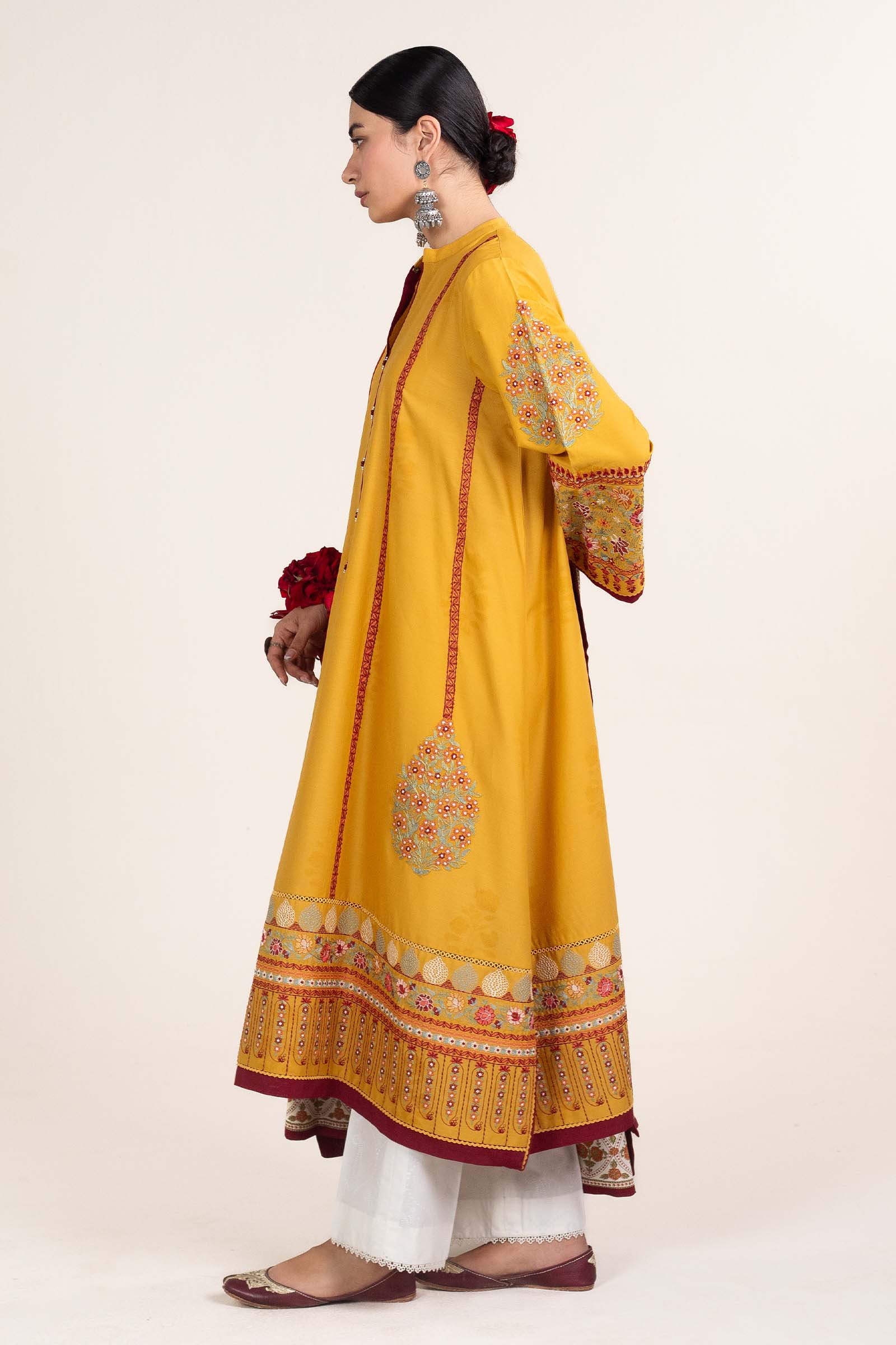 Zara Shahjahan | Stitched Lawn 24 | SL-SANDAL-10A - Rang-e-Khaas