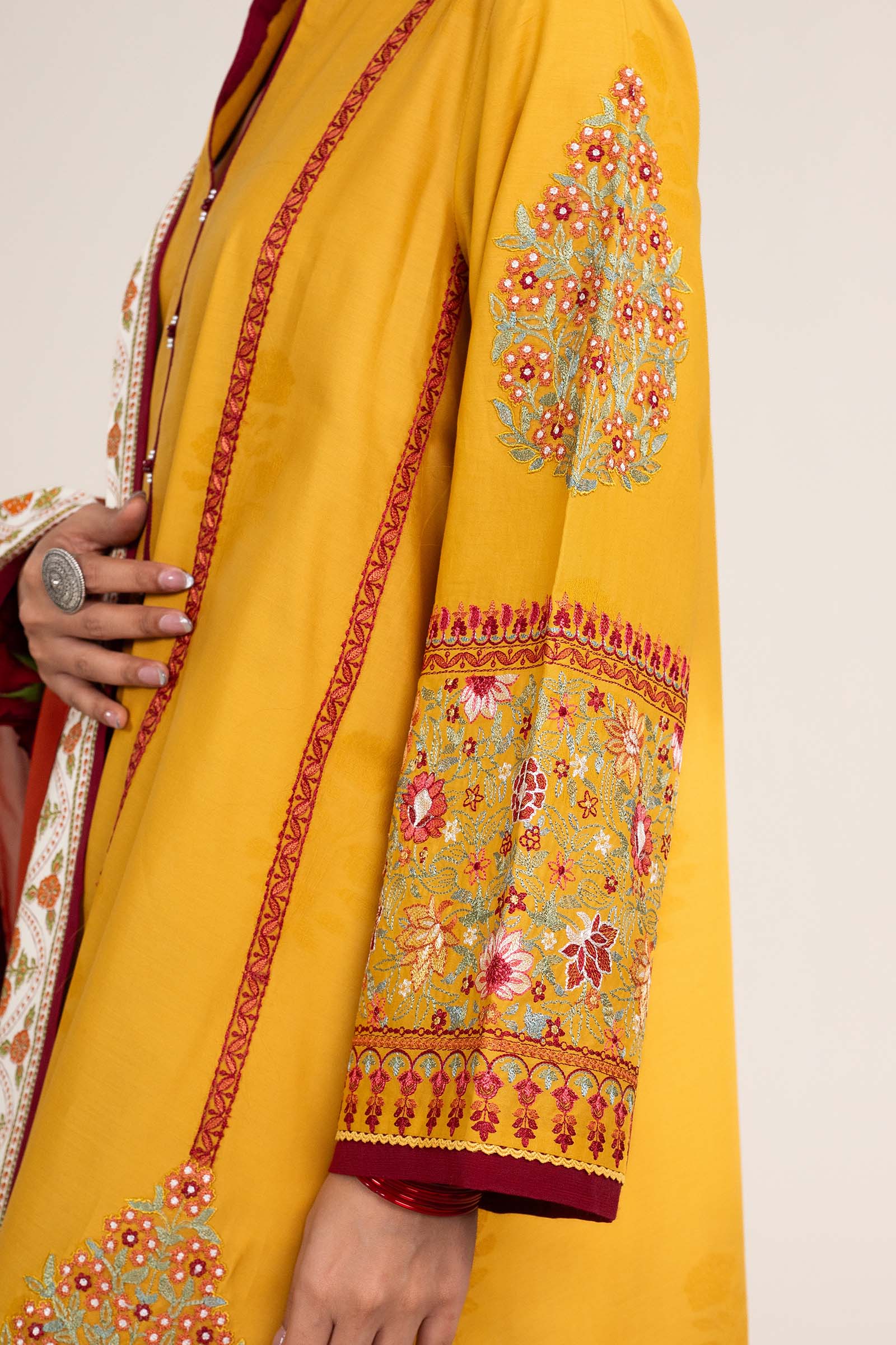 Zara Shahjahan | Stitched Lawn 24 | SL-SANDAL-10A - Rang-e-Khaas