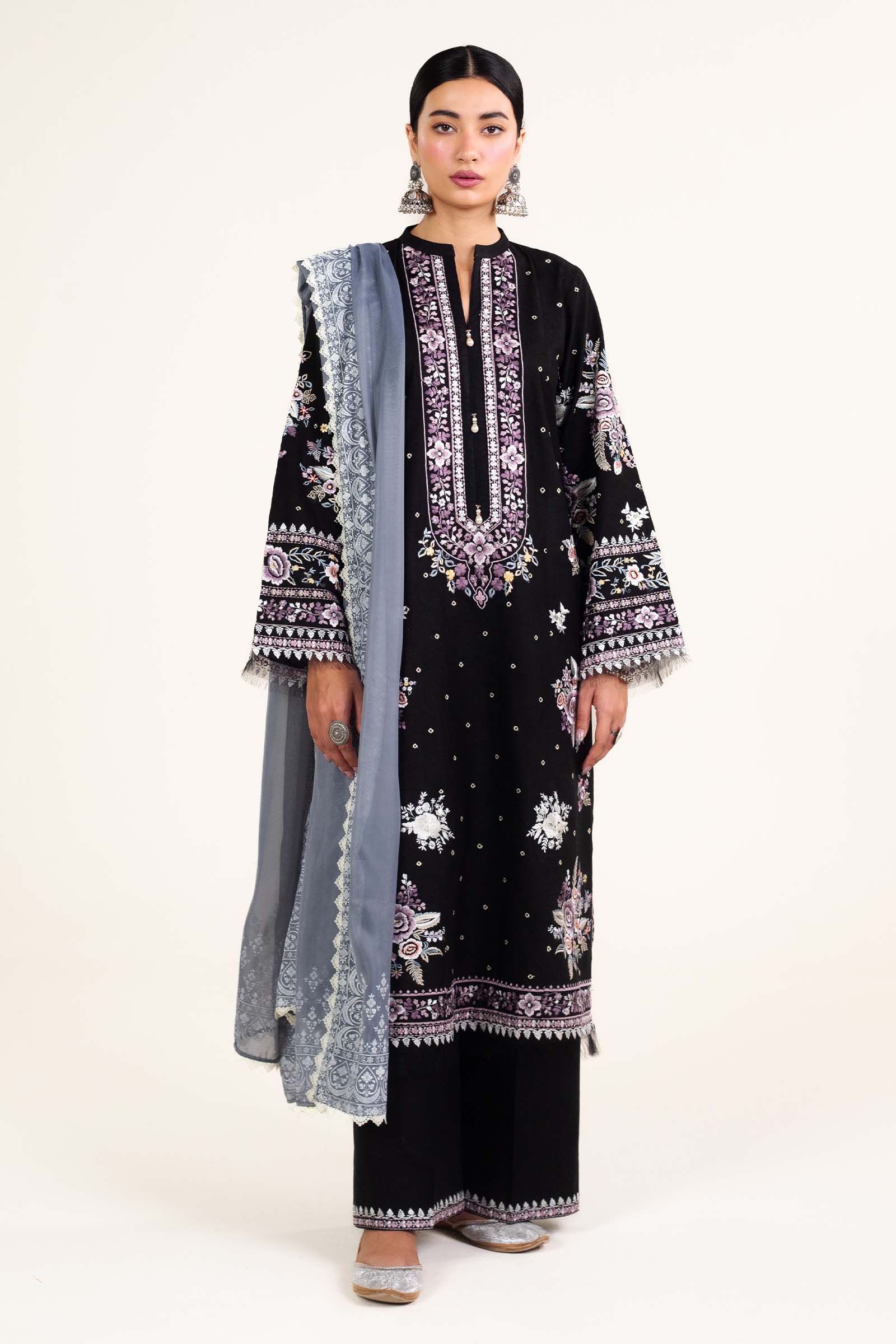 Zara Shahjahan | Stitched Lawn 24 | SL-SIFFA-4B - Rang-e-Khaas