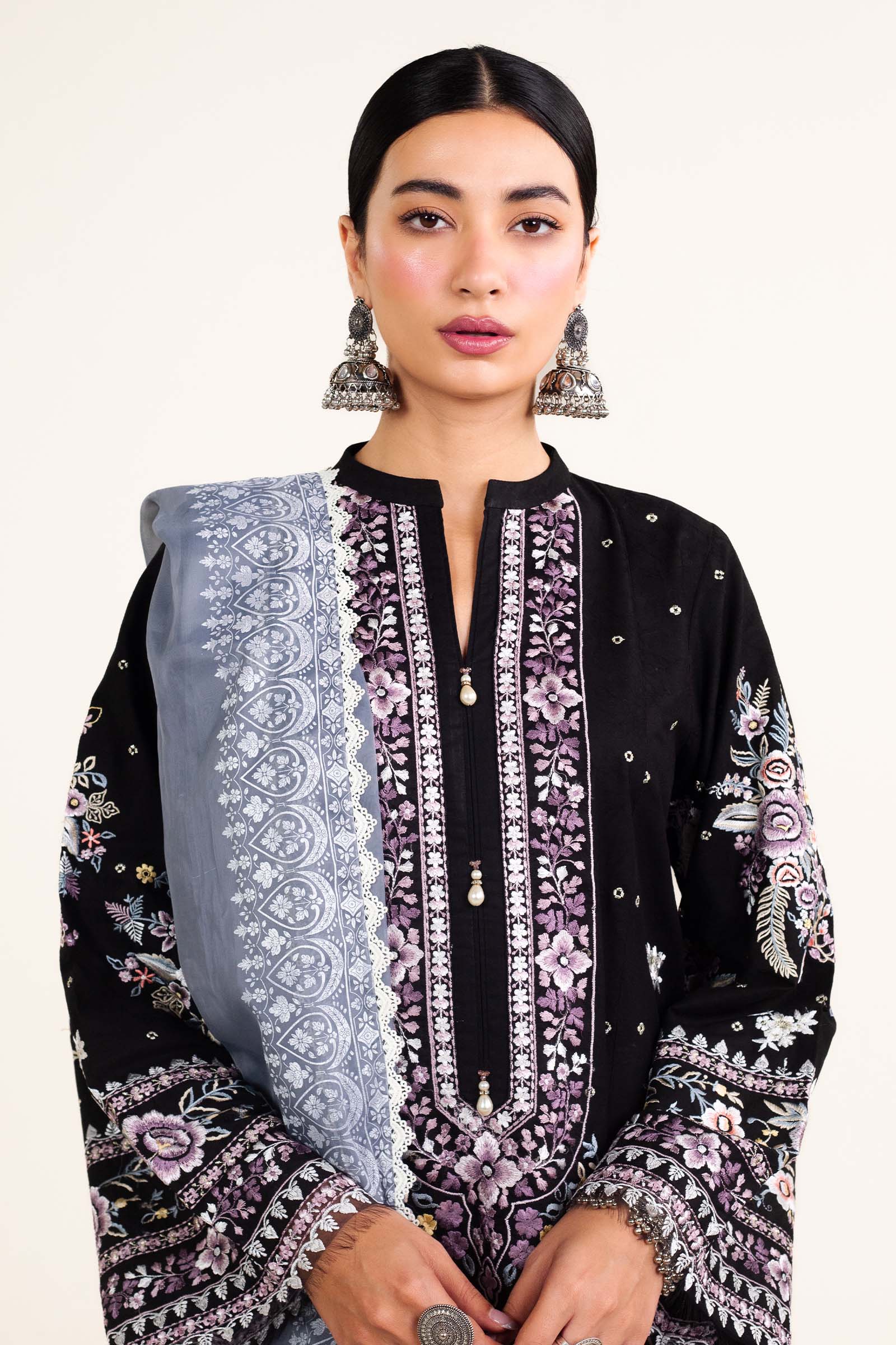 Zara Shahjahan | Stitched Lawn 24 | SL-SIFFA-4B - Rang-e-Khaas