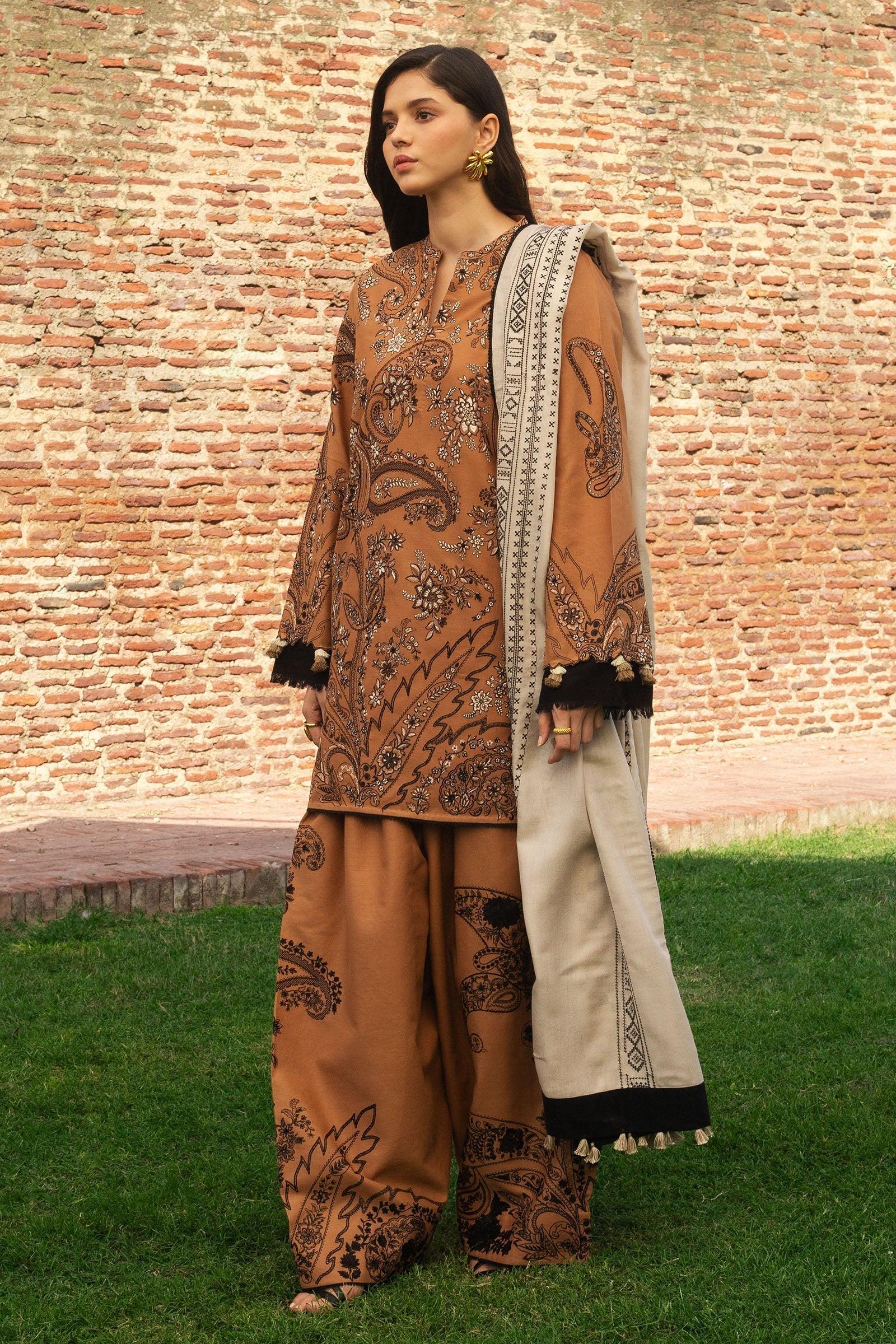 Zara Shahjahan | Winter 24 |  ROYA-D6 - Rang-e-Khaas