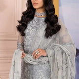 Zarif | Afreen Formals | ZA 02 STEEL GREY - Rang-e-Khaas