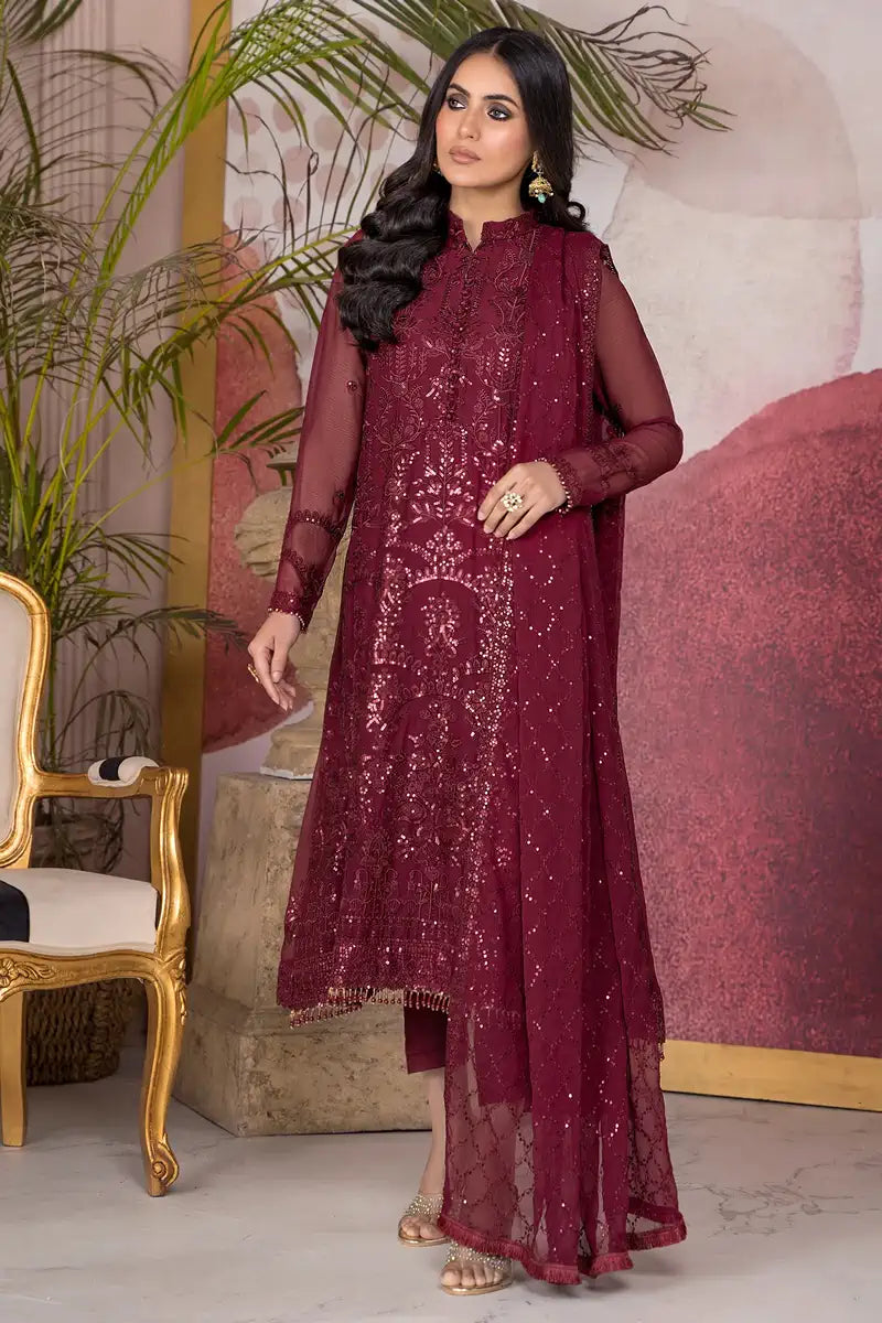 Zarif | Afreen Formals | ZA 04 MULBERRY - Rang-e-Khaas