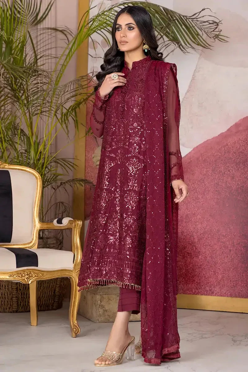 Zarif | Afreen Formals | ZA 04 MULBERRY - Rang-e-Khaas