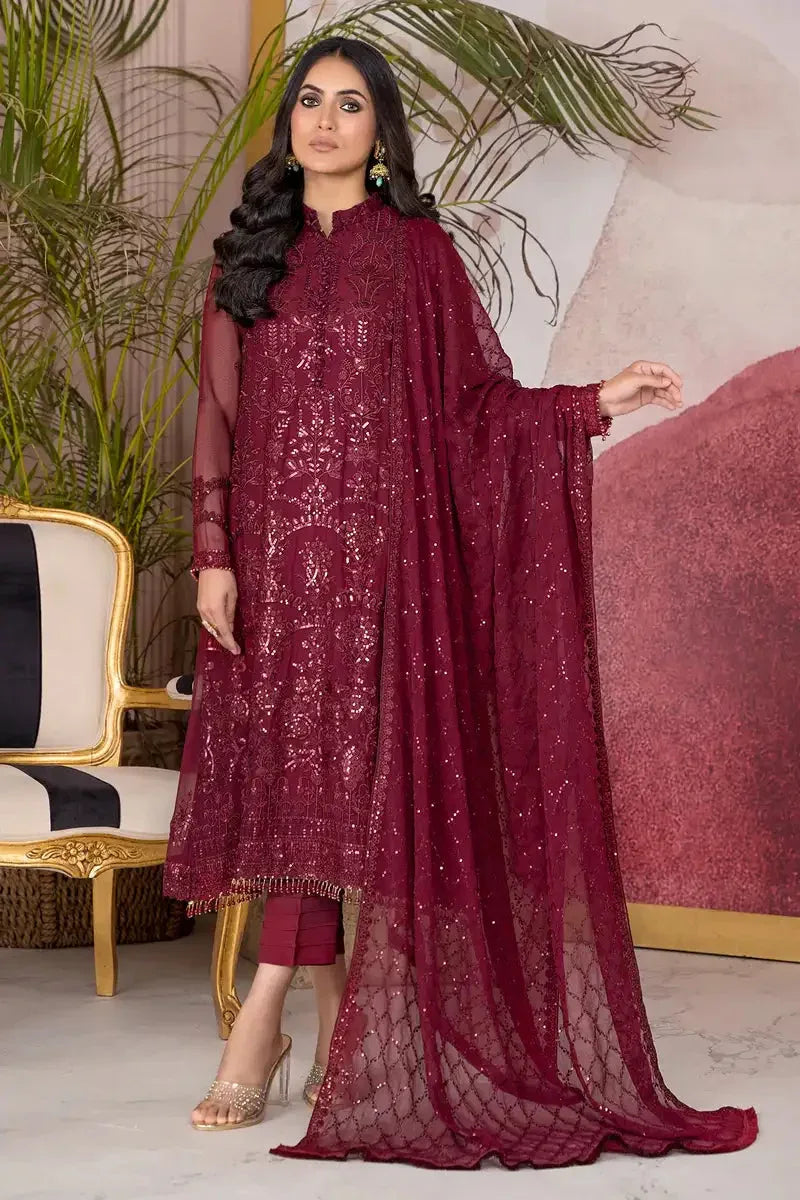 Zarif | Afreen Formals | ZA 04 MULBERRY - Rang-e-Khaas