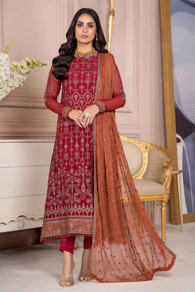 Zarif | Afreen Formals | ZA 08 GARNET - Rang-e-Khaas