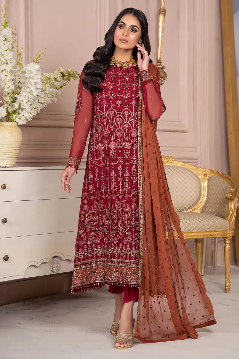 Zarif | Afreen Formals | ZA 08 GARNET - Rang-e-Khaas