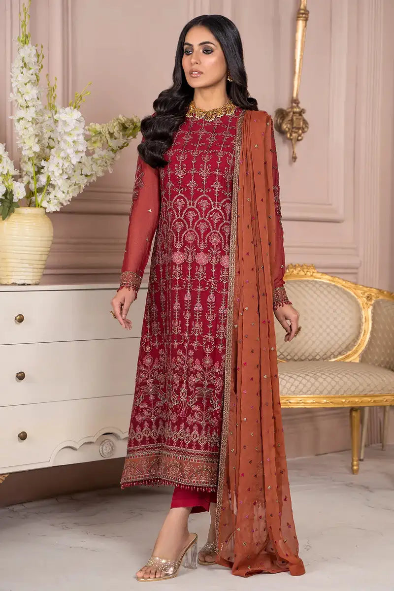 Zarif | Afreen Formals | ZA 08 GARNET - Rang-e-Khaas