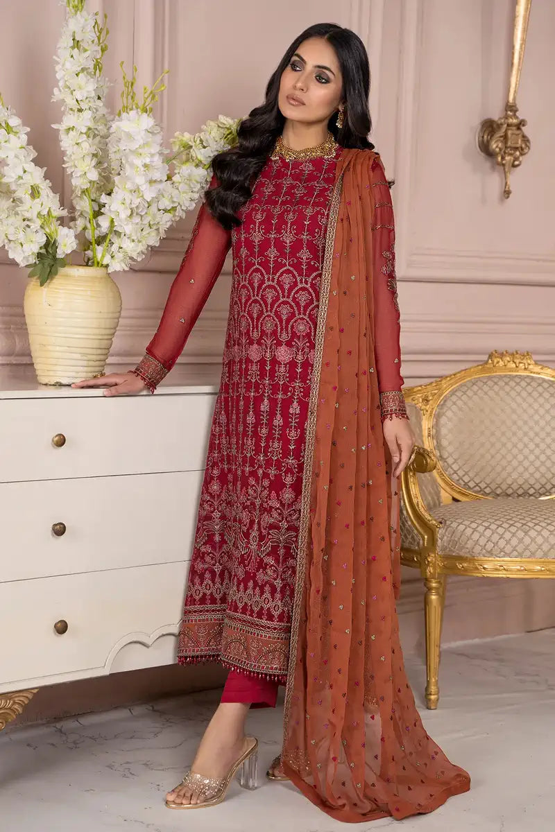 Zarif | Afreen Formals | ZA 08 GARNET - Rang-e-Khaas