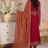 Zarif | Afreen Formals | ZA 08 GARNET