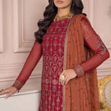 Zarif | Afreen Formals | ZA 08 GARNET