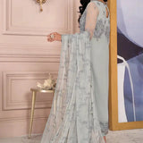 Zarif | Afreen Formals | ZA 02 STEEL GREY