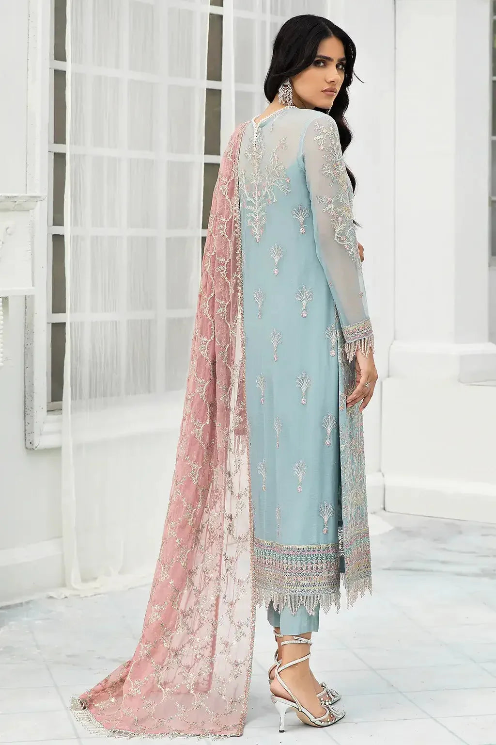 Zarif | DE LUXURY Formals | BLUE MIST - Rang-e-Khaas