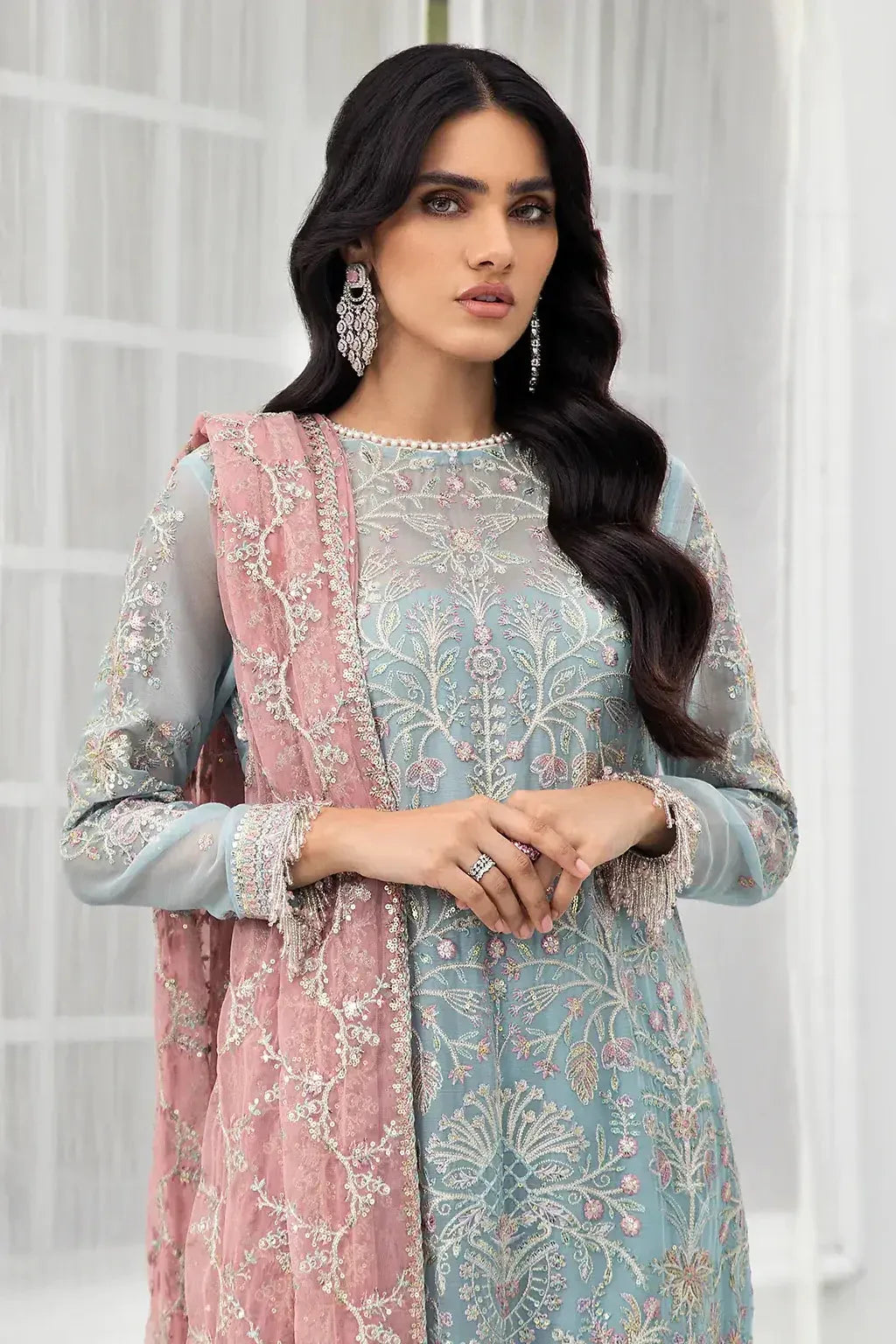 Zarif | DE LUXURY Formals | BLUE MIST - Rang-e-Khaas