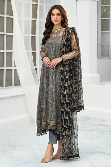 Zarif | DE LUXURY Formals | GRAPHITE - Rang-e-Khaas