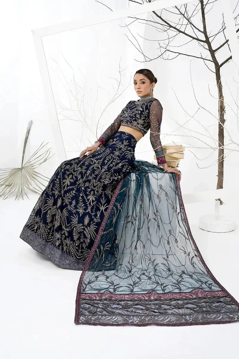 Zarif | LA CELESTE LUXURY Formals | ZLC 01 BLUEBERRY - Rang-e-Khaas