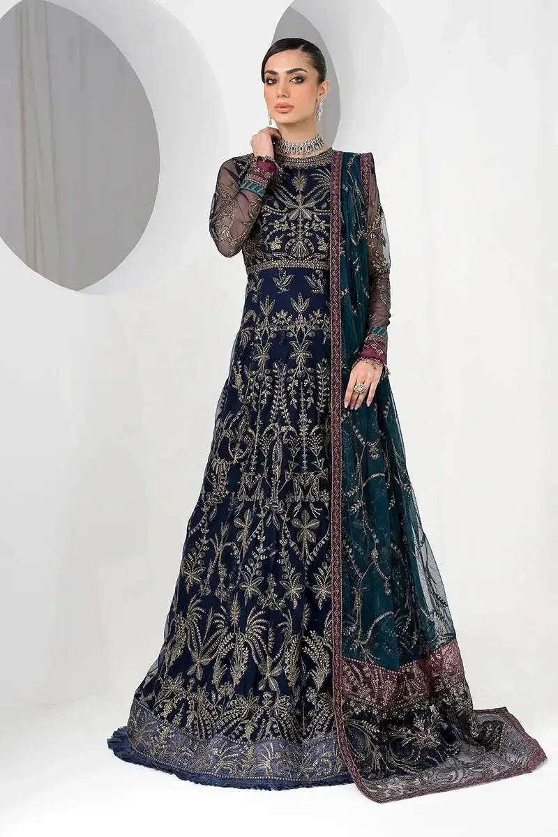 Zarif | LA CELESTE LUXURY Formals | ZLC 01 BLUEBERRY - Rang-e-Khaas