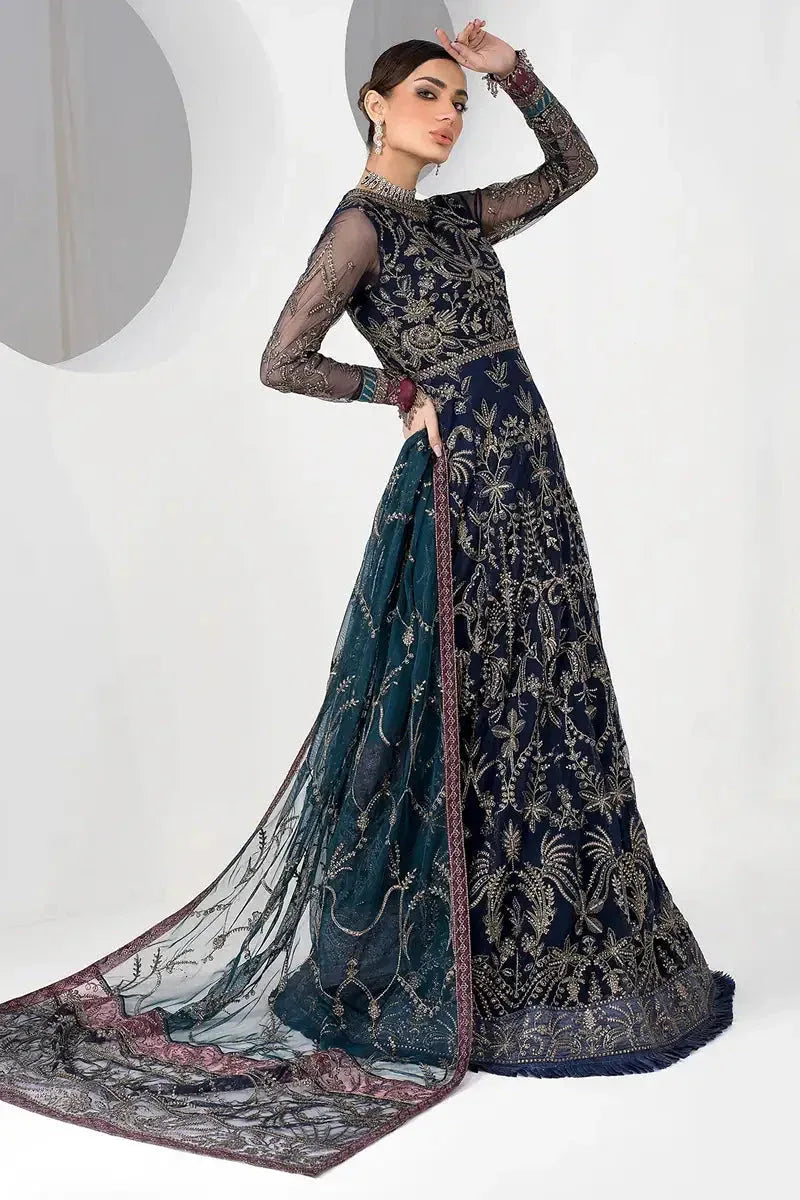 Zarif | LA CELESTE LUXURY Formals | ZLC 01 BLUEBERRY - Rang-e-Khaas