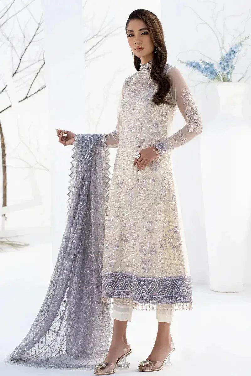 Zarif | LA CELESTE LUXURY Formals | ZLC 02 PEARL WHITE - Rang-e-Khaas