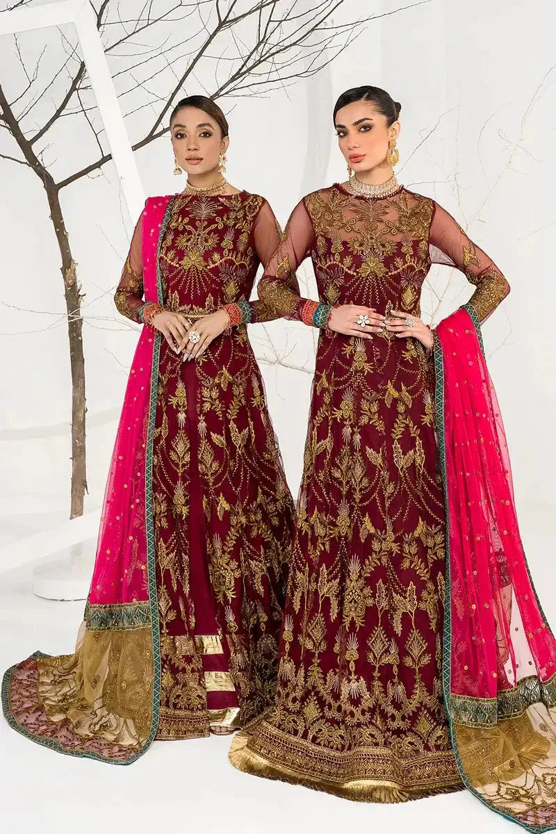 Zarif | LA CELESTE LUXURY Formals | ZLC 04 BURNT ROSE - Rang-e-Khaas