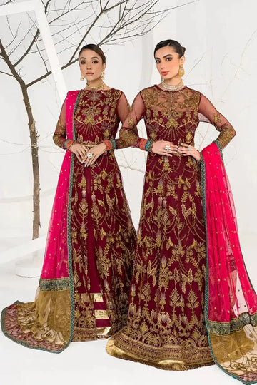 Zarif | LA CELESTE LUXURY Formals | ZLC 04 BURNT ROSE - Rang-e-Khaas