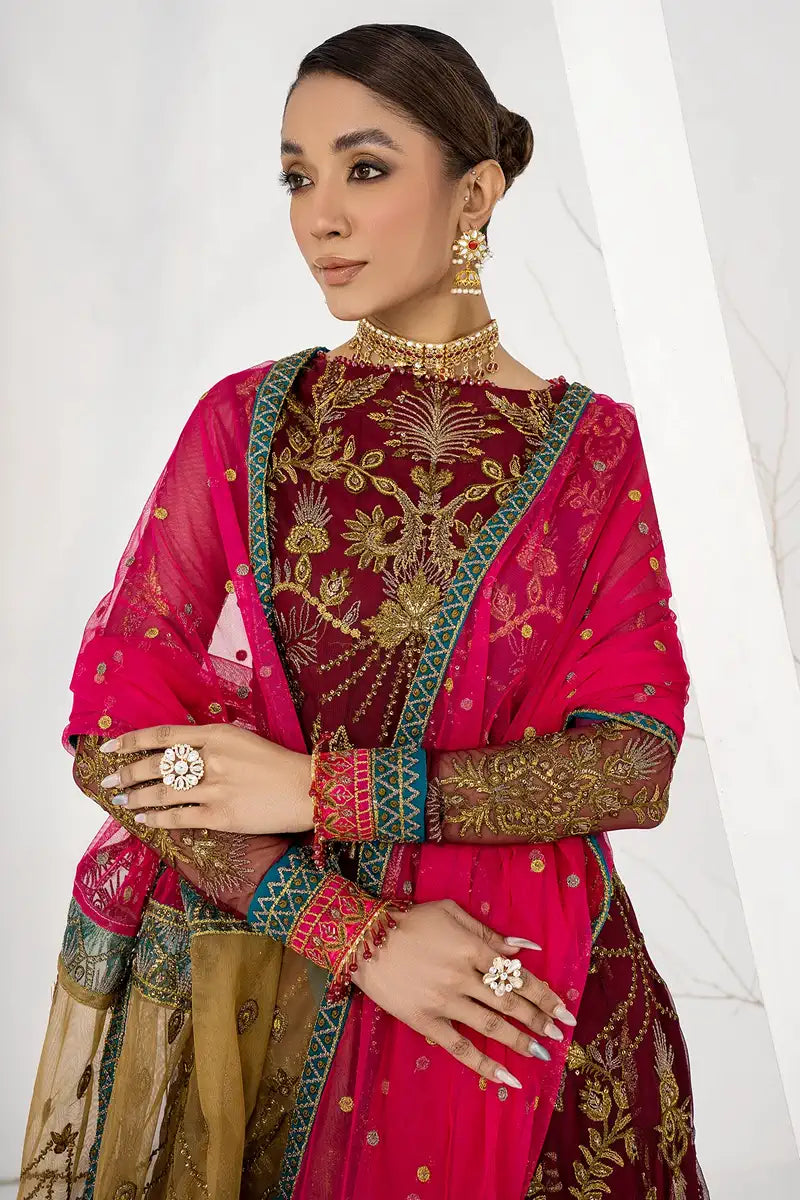 Zarif | LA CELESTE LUXURY Formals | ZLC 04 BURNT ROSE - Rang-e-Khaas