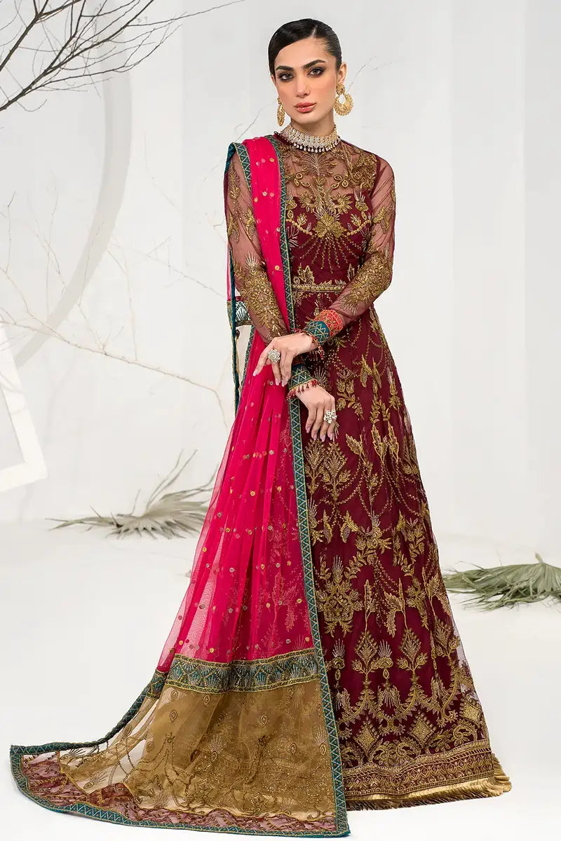 Zarif | LA CELESTE LUXURY Formals | ZLC 04 BURNT ROSE - Rang-e-Khaas
