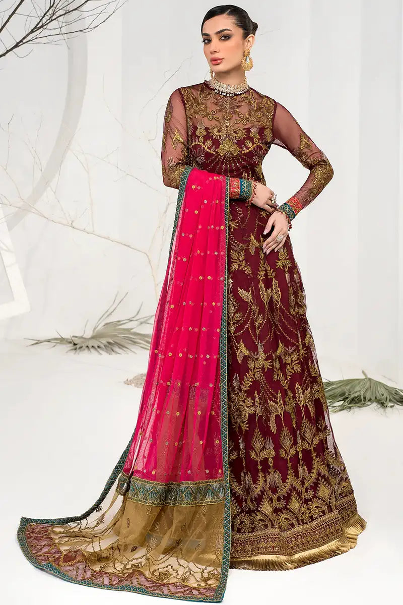 Zarif | LA CELESTE LUXURY Formals | ZLC 04 BURNT ROSE - Rang-e-Khaas
