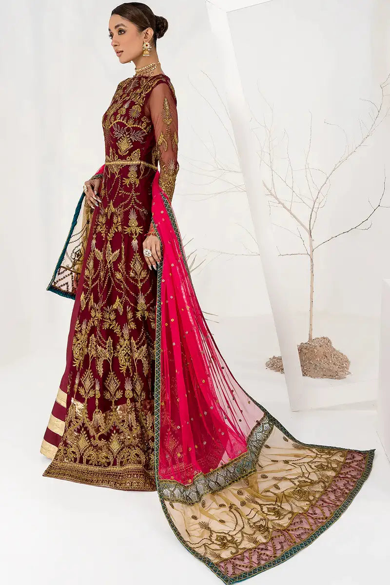 Zarif | LA CELESTE LUXURY Formals | ZLC 04 BURNT ROSE - Rang-e-Khaas