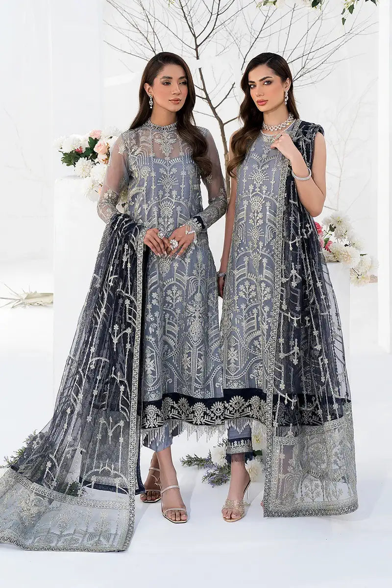 Zarif | LA CELESTE LUXURY Formals | ZLC 05 ASH GREY - Rang-e-Khaas