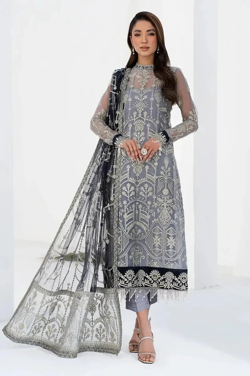 Zarif | LA CELESTE LUXURY Formals | ZLC 05 ASH GREY - Rang-e-Khaas