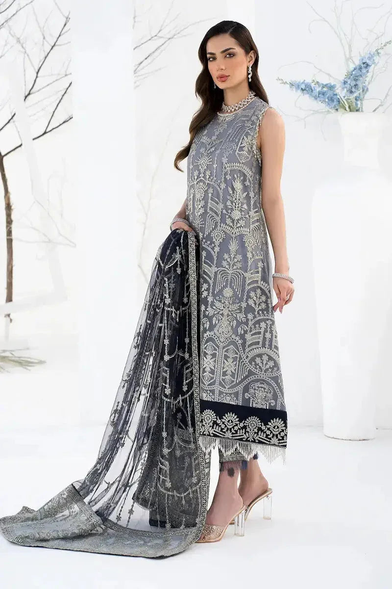 Zarif | LA CELESTE LUXURY Formals | ZLC 05 ASH GREY - Rang-e-Khaas