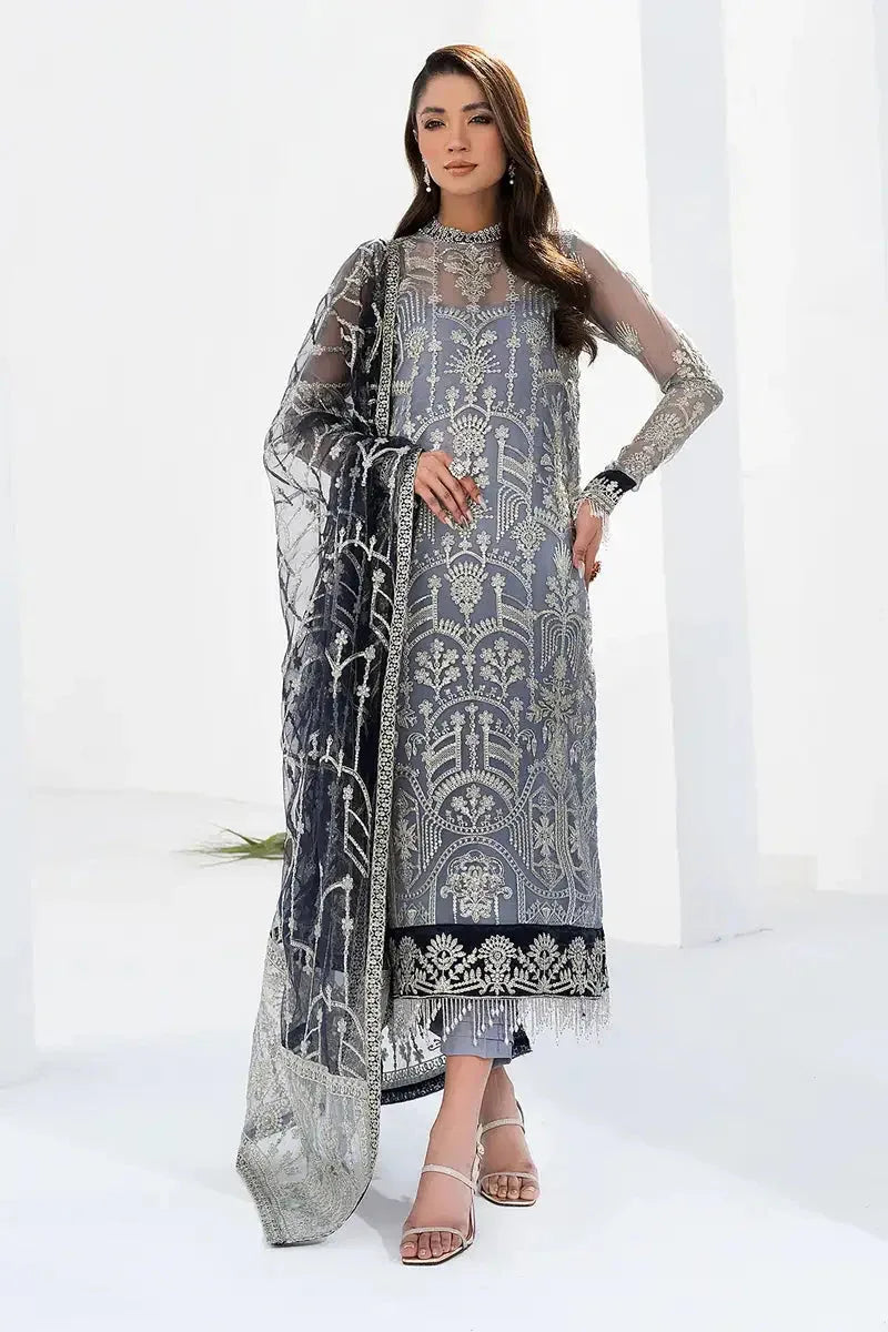 Zarif | LA CELESTE LUXURY Formals | ZLC 05 ASH GREY - Rang-e-Khaas
