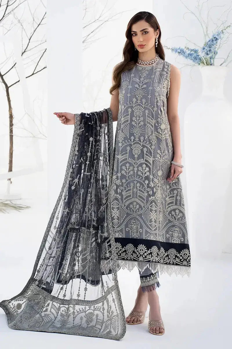 Zarif | LA CELESTE LUXURY Formals | ZLC 05 ASH GREY - Rang-e-Khaas