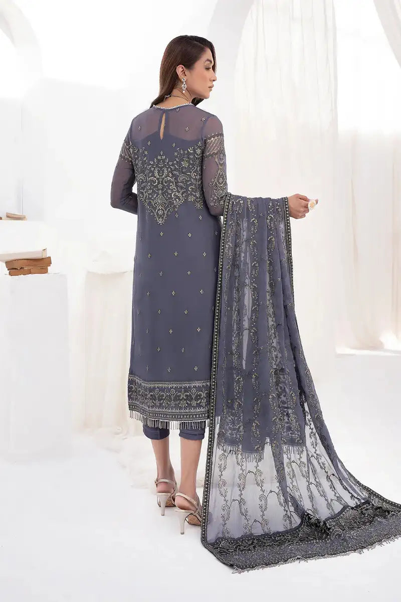 Zarif | LA CELESTE LUXURY Formals | ZLC 08 DUSTY TEAL - Rang-e-Khaas