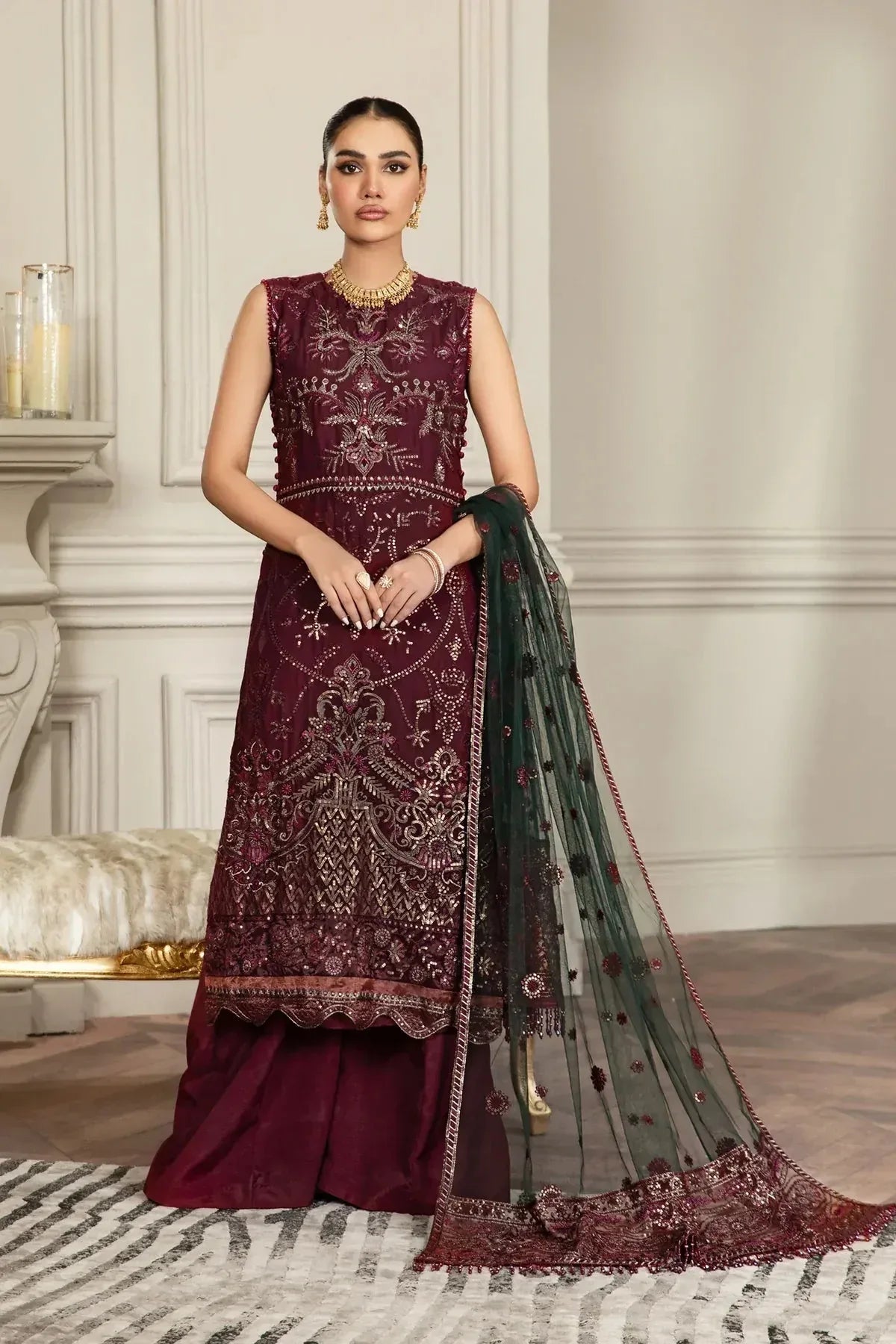 Zarif | Mehroz Formals  | Berry Wood - Rang-e-Khaas