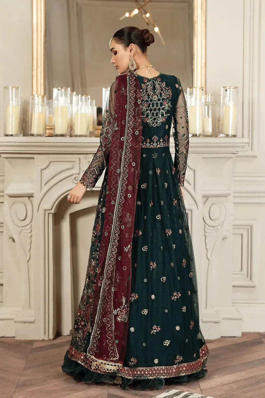 Zarif | Mehroz Formals | PINE GREEN - Rang-e-Khaas
