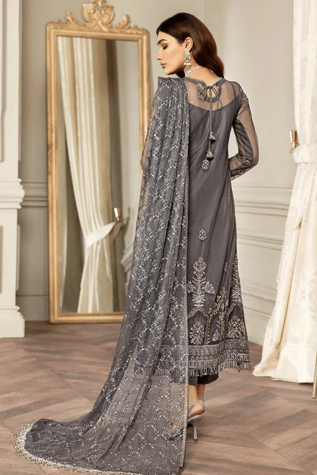 Zarif | Mehroz Formals | Storm Grey - Rang-e-Khaas