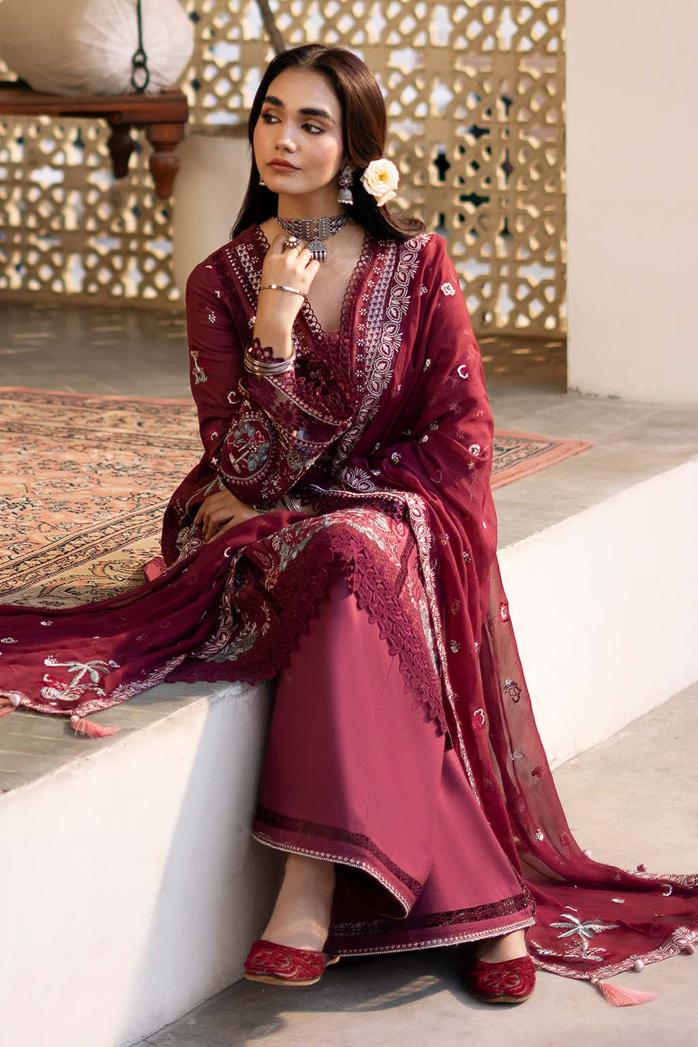 Zarposh | Sajni Lawn 25 | Nayirah - Rang-e-Khaas
