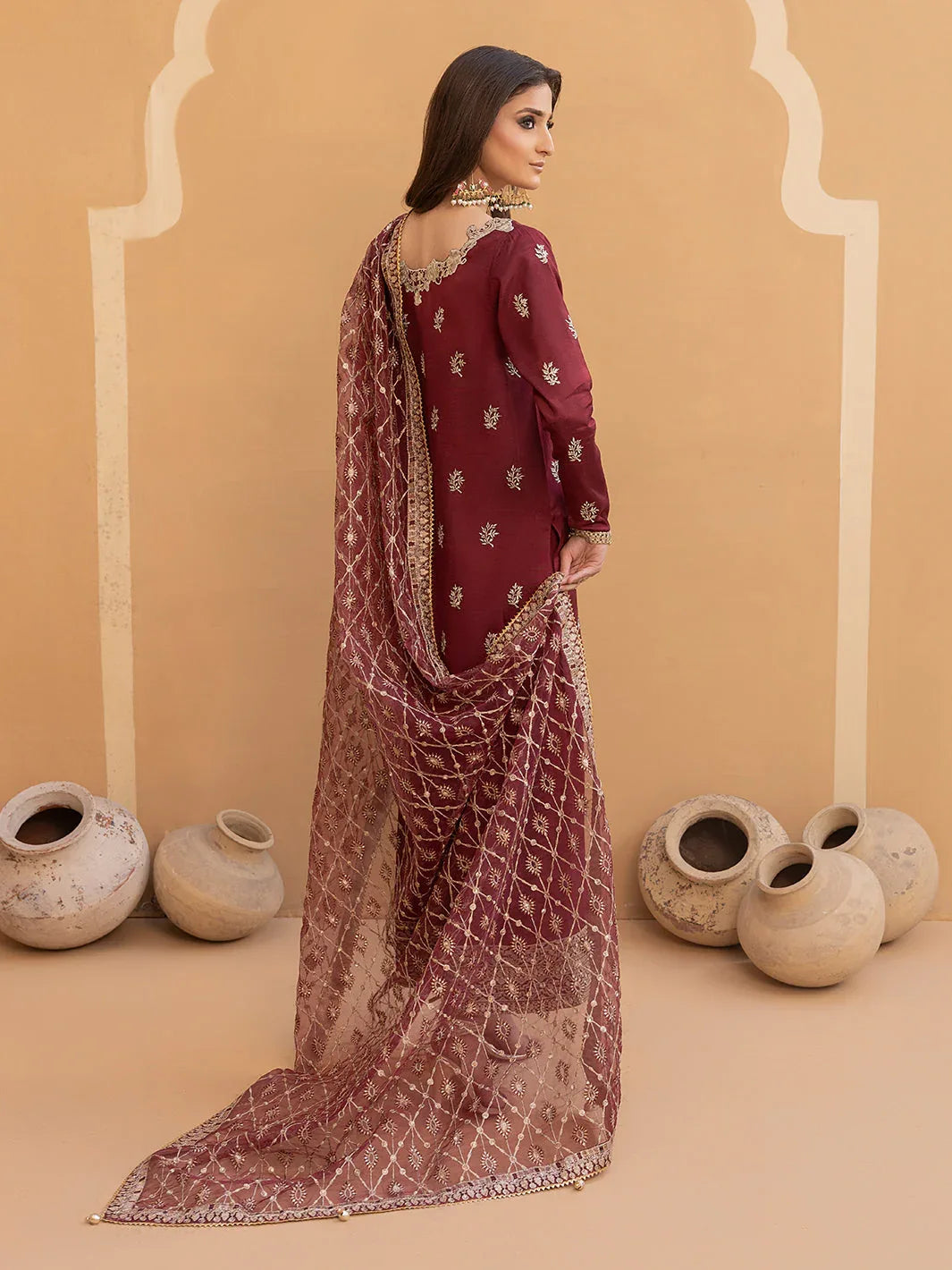 Hem Stitch | Raw Silk Edit 25 | Zurina - Rang-e-Khaas