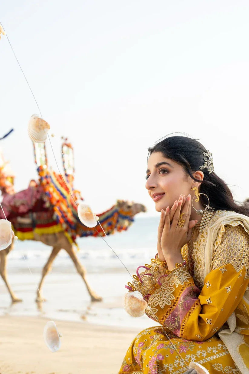 Aabyaan | Saagar Luxury Lawn 25 | ZIYANA (AS-05) - Rang-e-Khaas