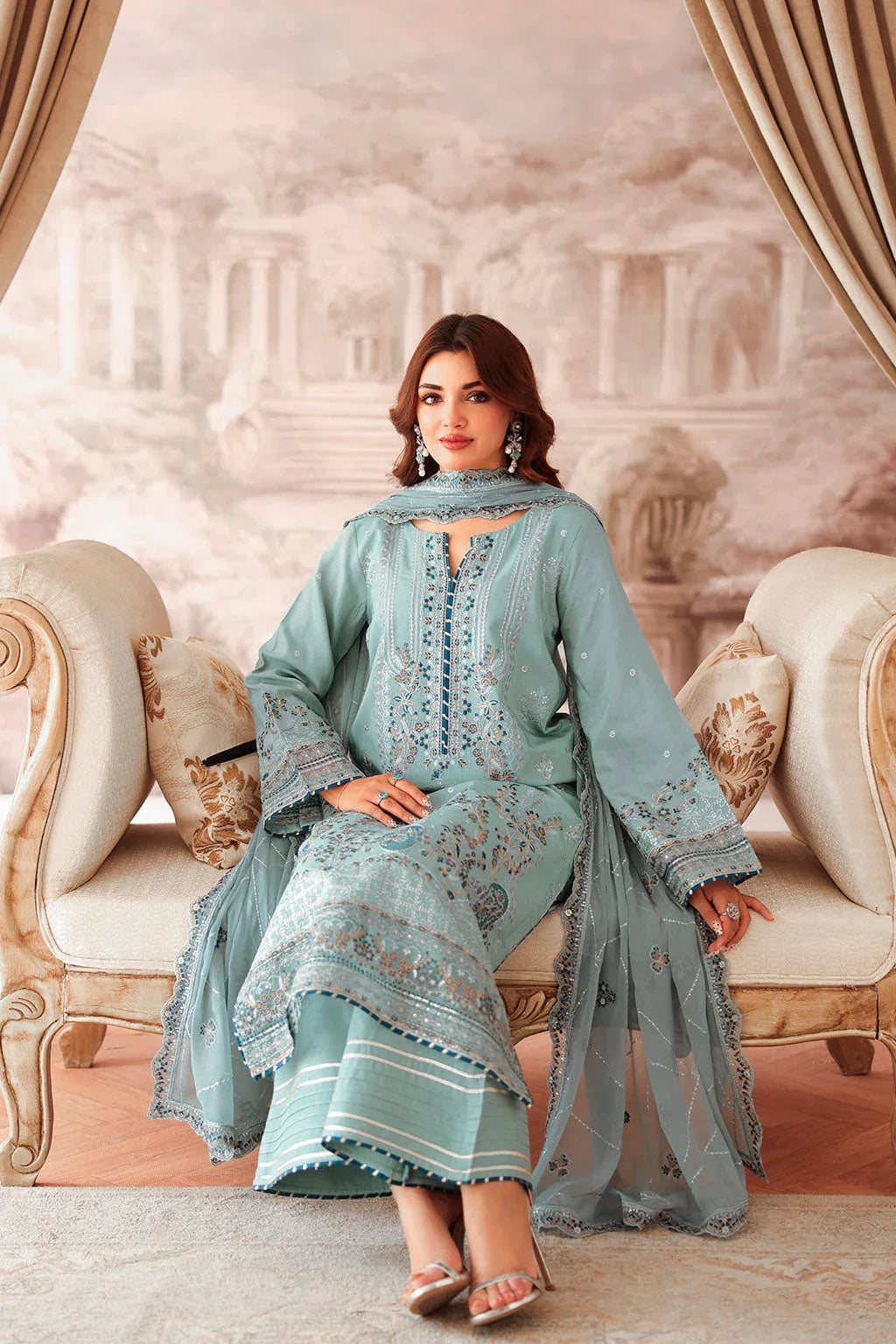 Ramsha | Aangan Luxury Raw silk | AA-204 - Rang-e-Khaas