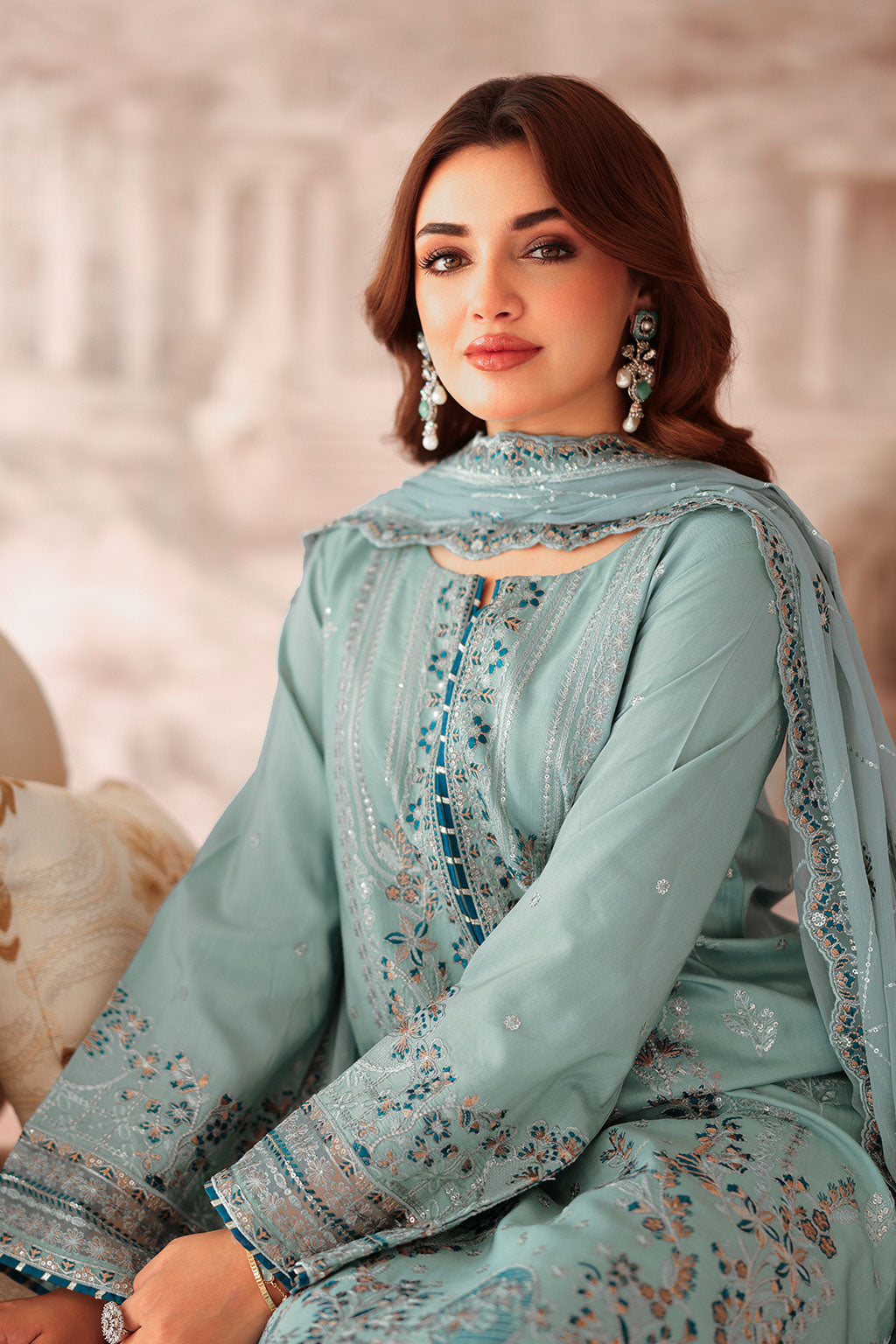 Ramsha | Aangan Luxury Raw silk | AA-204