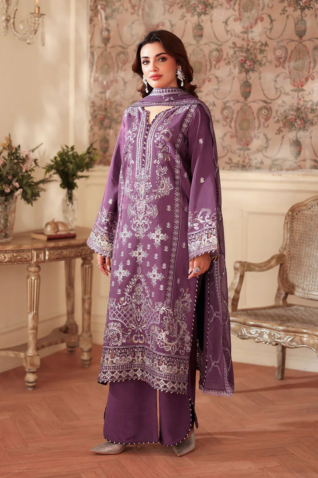 Ramsha | Aangan Luxury Raw silk | AA-208 - Rang-e-Khaas