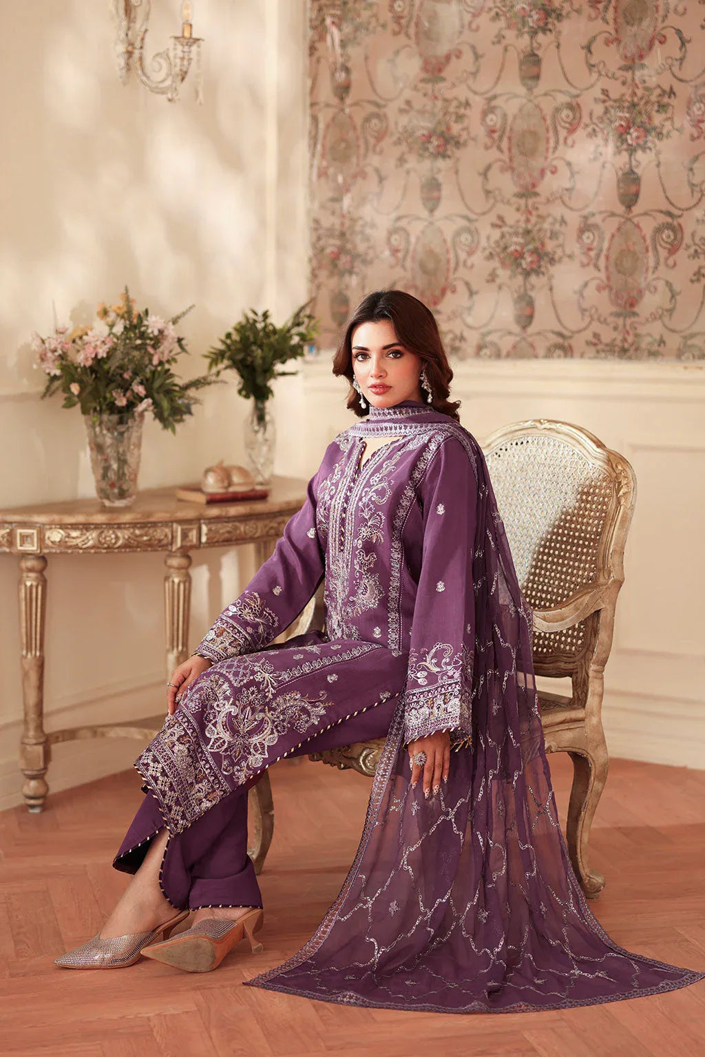Ramsha | Aangan Luxury Raw silk | AA-208 - Rang-e-Khaas