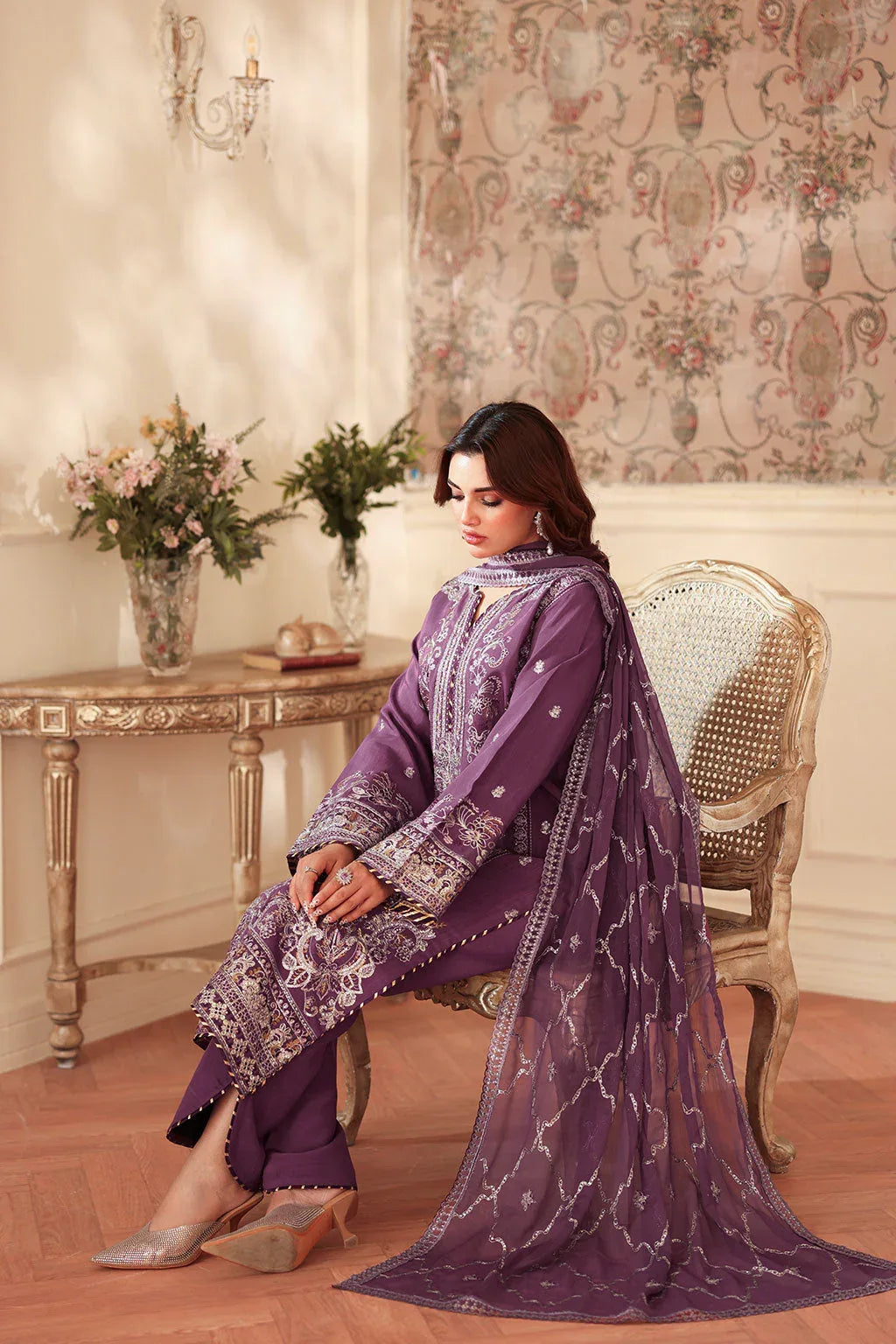 Ramsha | Aangan Luxury Raw silk | AA-208 - Rang-e-Khaas
