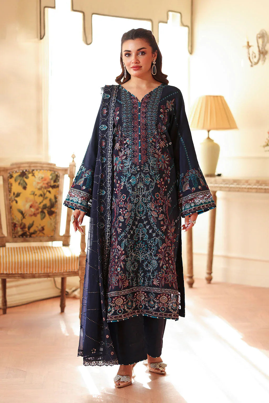 Ramsha | Aangan Luxury Raw silk | AA-201 - Rang-e-Khaas